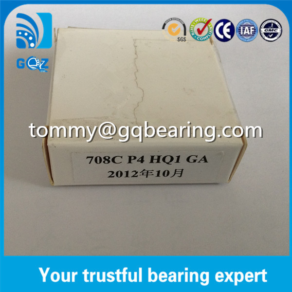 708C P4 HQ1 Machine Tool Sealed Angular Contact Bearings 15 Degree Contact Angle