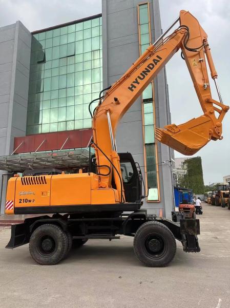 21000kg Used Hyundai Wheel Excavator 210-7 Second Hand Construction Machine