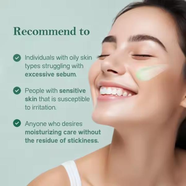 Private Label Face Care Water Gel Cream Moisturizing Sebum Care Pore Calming Hydrating Face Moisturizer for Summer Day