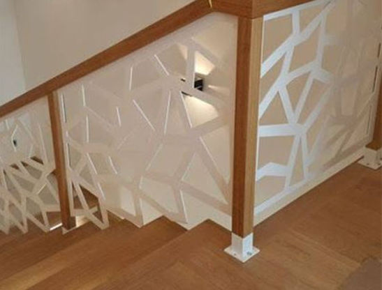 Внешний / внутренний алюминиевый лестничный перила теплоизоляция балюстрада рулетка