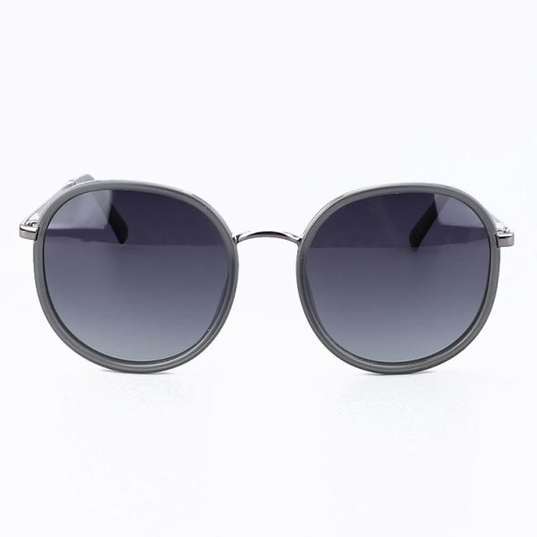 Metal Anti Sun Rays 54 - 20 - 140 Round Polarized Sunglasses