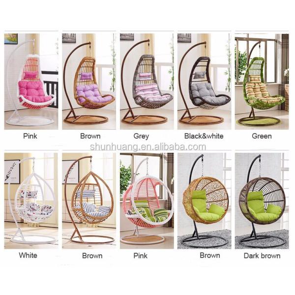 Outdoor Furniture Double Seats Swing Chair in Black PE Rattan for Comfortable Relaxation