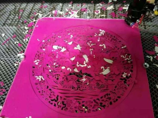 Paper Laser engraving cutting machine 400 x 600mm ,60W laser tube,Ruida system TYE-4060