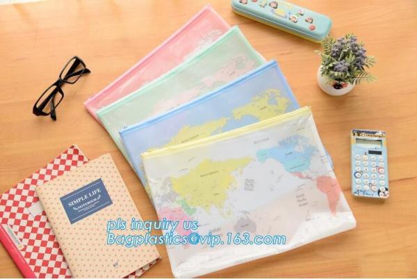Kids Stationery Clear Pvc slider Bag For Pencil/Rules/Stockings/Socks, pvc vinyl zipper bag/vinyl slider bag