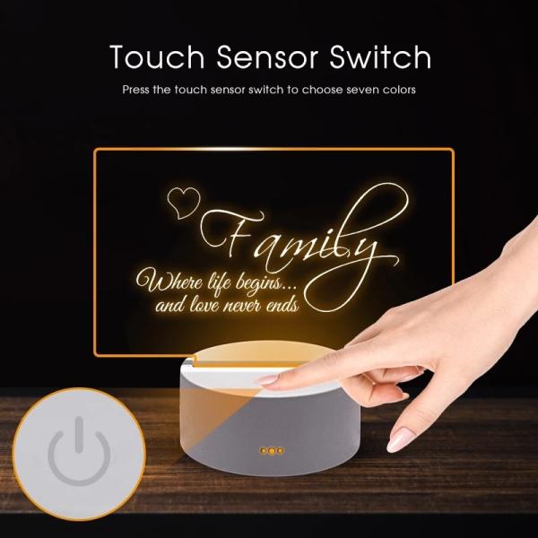 Children Girlfriend Creative Gift USB Led Night Message Board Light With Pen