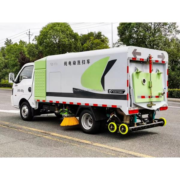 Electric 4x2 Dongfeng High Pressure Jet Water Road Washing and Sweeping Truck with Vacuum Road Sweeper