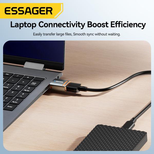 Micro USB OTG Adapter USB A C To Lightning OTG Connector ESSAGER ES-OTG17
