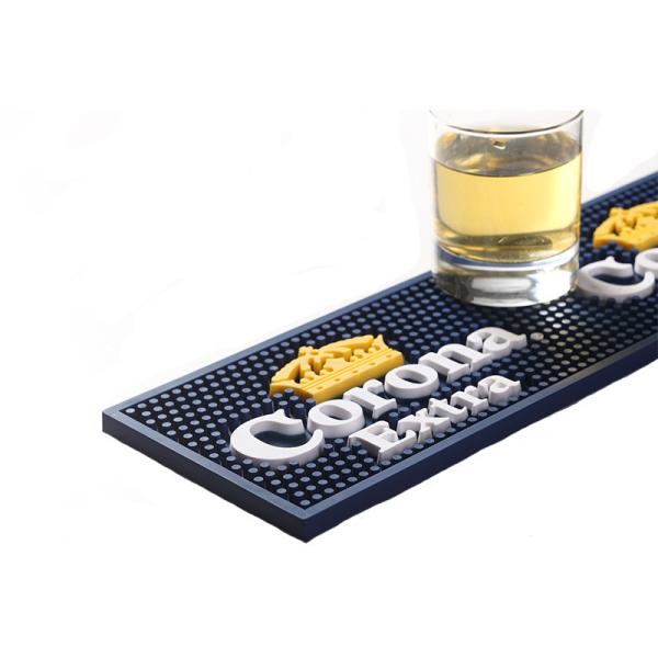 Bar Rail Drip Mat, Professional Non-toxic Soft PVC Bar Counter Top Mat, Heat/Freeze/Friction Resistance Bar Runner