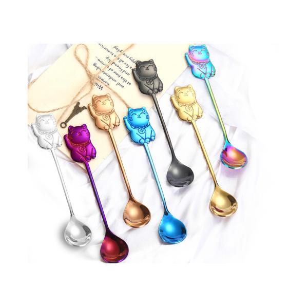 High End Creative Cute Cat Spoon / Gift Coffee Stirring Spoon Wear Resistance