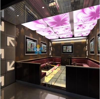 Unique Dreamlike 3D Stretch Ceiling Film For KTV Decoration Shadowless Lighting