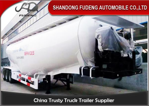 2 / 3 Axle Double-Cylinder Bulk Cement Tanker Trailer For Powder Transportation