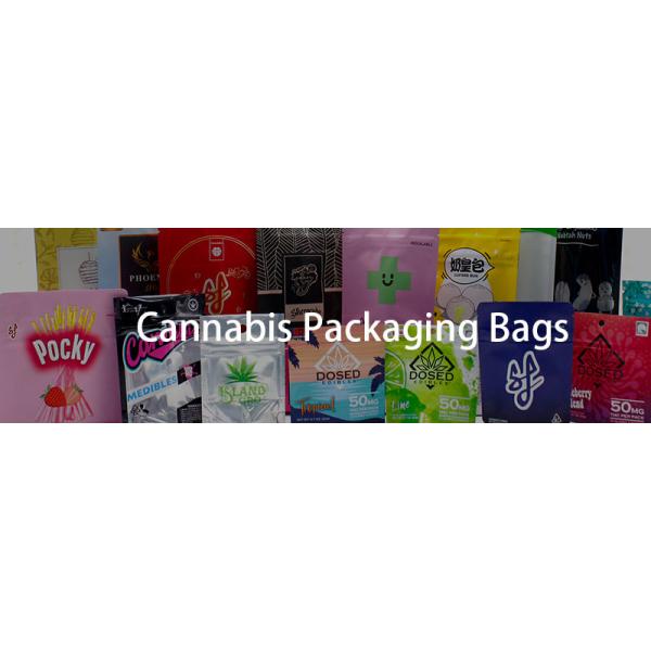 Weed Packaging Bags Custom Plastic Zipper Smell Proof Mylar Marijuana