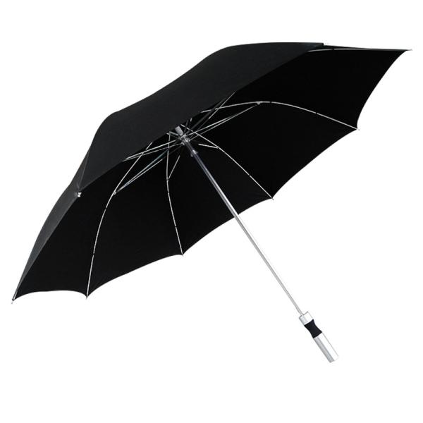 27 inch Aluminum Bone Double Outdoor Weather Umbrella Automatic Golf Business Long Handle Straight Umbrella