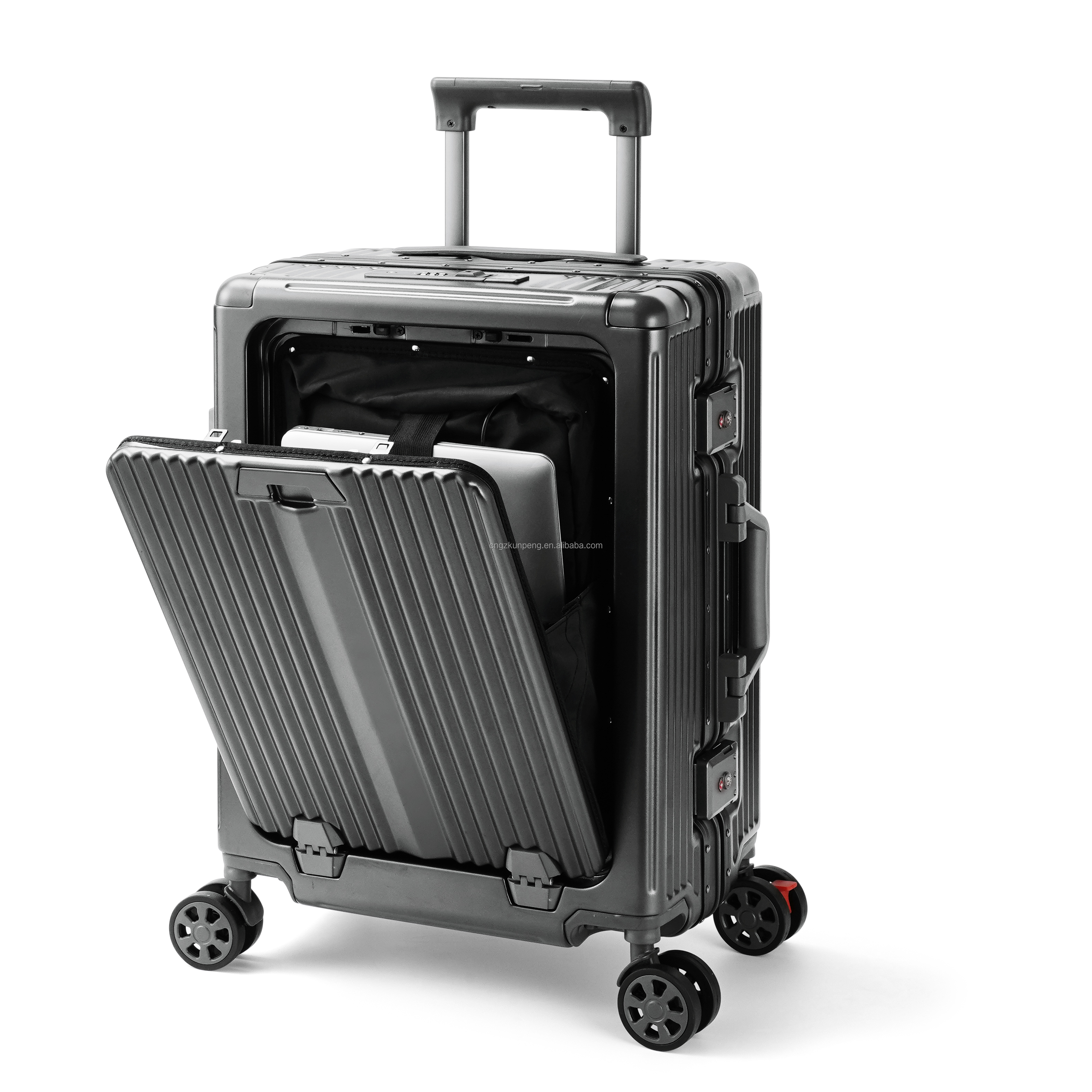 TSA Lock Overnight Business Travel Bag Durable Champagne Luggage With Usb Port
