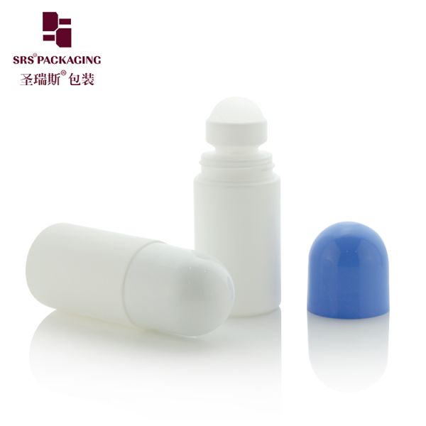 RPPB 50ML Unique Shape Plastic PP Mono Roll On Deodorant Bottle
