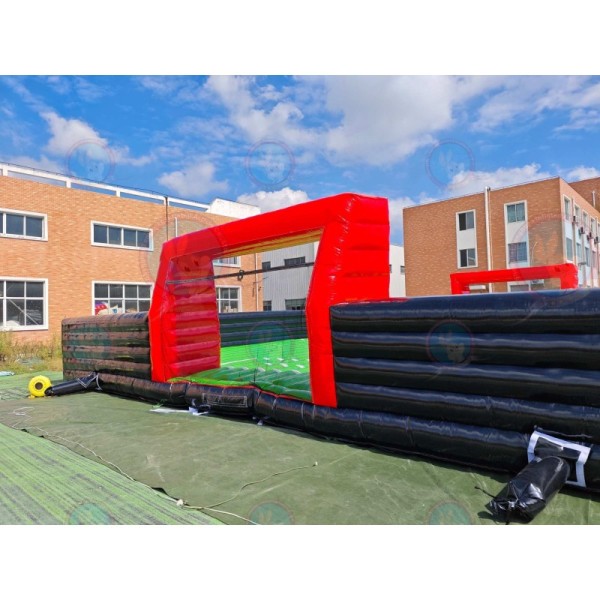 Inflatable Football Field Custom Inflatable Sports Field Outdoor Inflatable Soccer Pitch Commercial Playground for Kids Adults