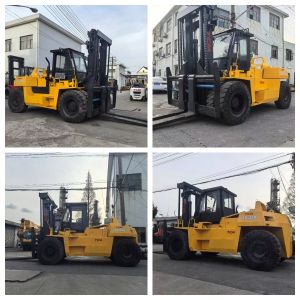 TCM 23 Ton Container Forklift Diesel Engine 300L Fuel Tank Used Forklift Truck Heavy Duty Port Handling Equipment