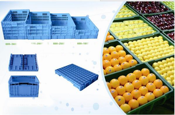 bestselling quality turnover folding boxes / crates for agriculture