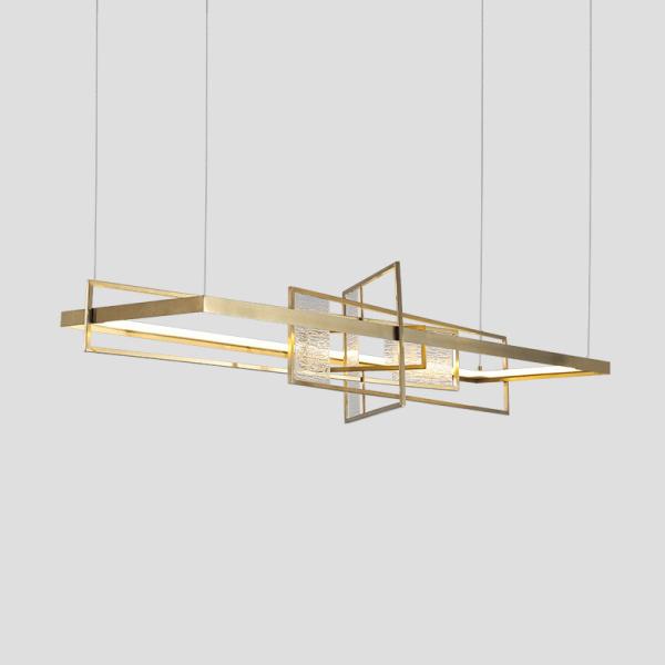 Nordic Modern Simple Glass Metal Art Living Room Dining Room Chandelier Creative Pendant Light