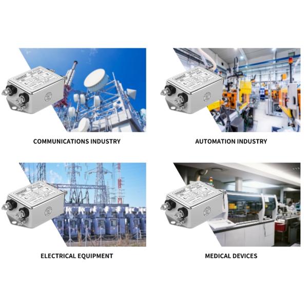 DEA4 Однофазный переменный источник питания EMI фильтр 220VAC 3A/6A/10A/20A Хороший эффект подавления