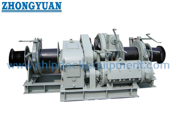 Electric Anchor Windlass & Mooring Winch with Single Gypsy Double Drum