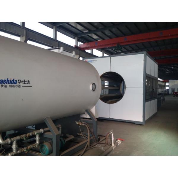 110mm-2000mm HDPE Pipe Extrusion Machinery with PLC Automatic Control System and Vacuum Calibrating Method for Pre-insulated Pipe Production