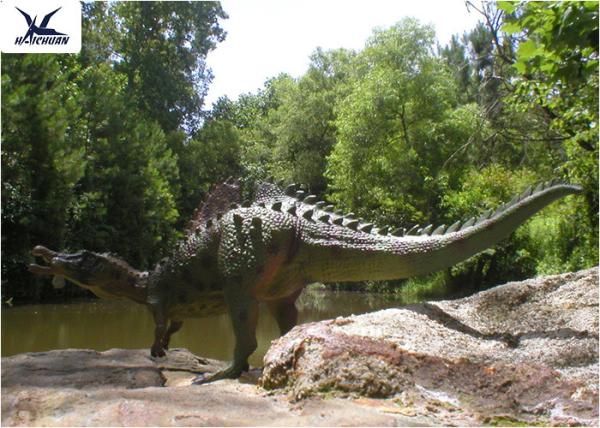 Dinosaur Replicas Life Size , Dinosaur Garden Sculpture For Forest Playground Decoration