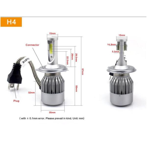 C6 36W 3800lm Car led headlight