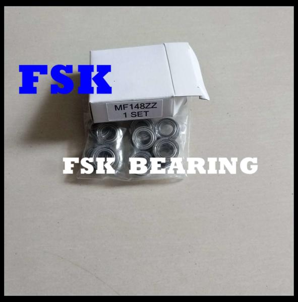 Miniature MF148ZZ Flange Deep Groove Ball Bearing for Hardware Tool 8mm X 14mm X 4mm