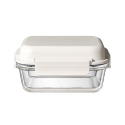 Stackable Borosilicate Glass Lunch Box Microwave Safe Glass Food Lunch Containers 950ml 1050ml