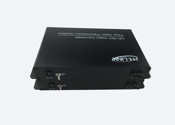 1080p/60hz HD SDI to fiber converter RS485 single mode 20 / 40 / 80km
