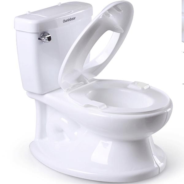 Large Square Type Multifunction Childrens Pink/White/Blue Potty Toilet with Music Toys