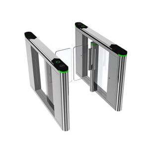 100W Acrylic Barrier 24V BLDC Motor Speed Gate Turnstile Waist Height Swing Barrier Gate