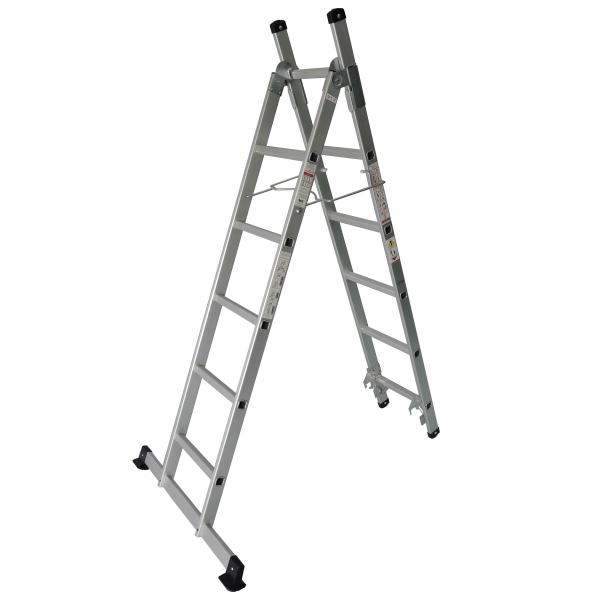 Compact Design  Aluminium Multi Purpose Ladder 2x6 150kgs Load Capacity