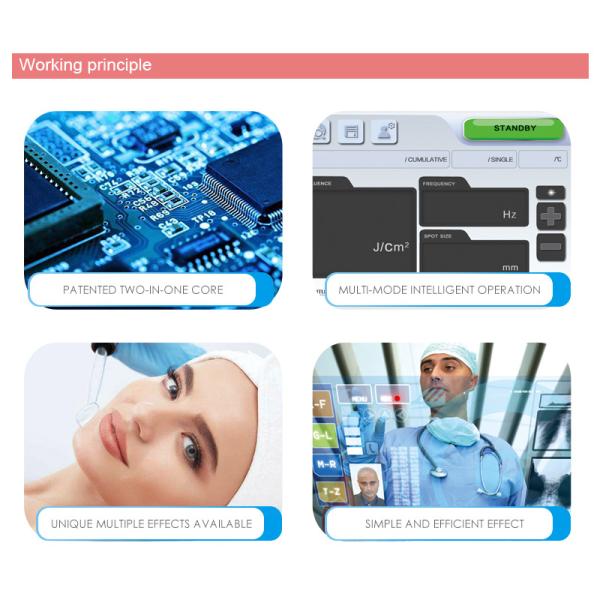 1064nm / 532nm Q Switch Tattoo Removal Machine , Stationary Tattoo Removing Equipment