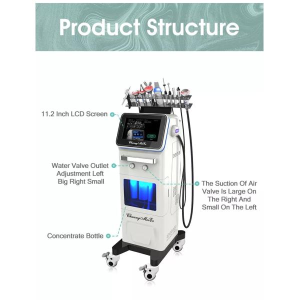 Глубокая очищая машина 10 красоты гидры в 1 заботе кожи Microdermabrasion