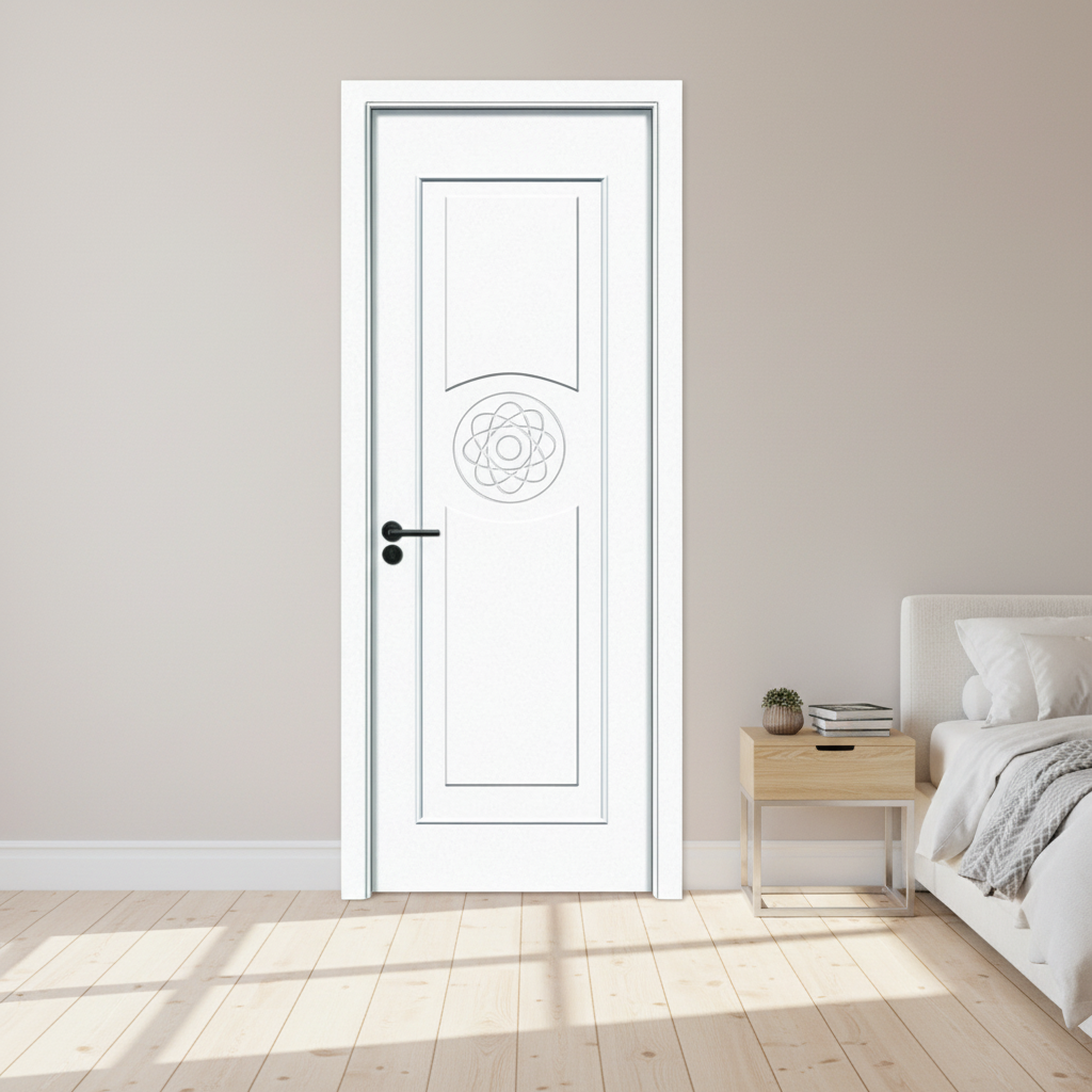 Painting WPC Door formaldehyde free composite hollow door offering superior strength stability and resistance to humidity for long term