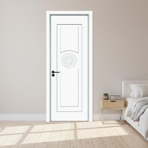 Painting WPC Door formaldehyde free composite hollow door offering superior strength stability and resistance to humidity for long term