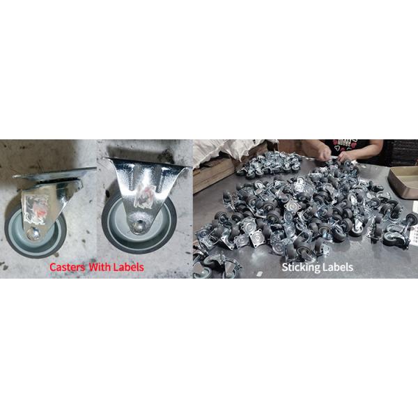 20kg нагружая рицинусы ISO9001 обязанности 40mm резиновые светлые