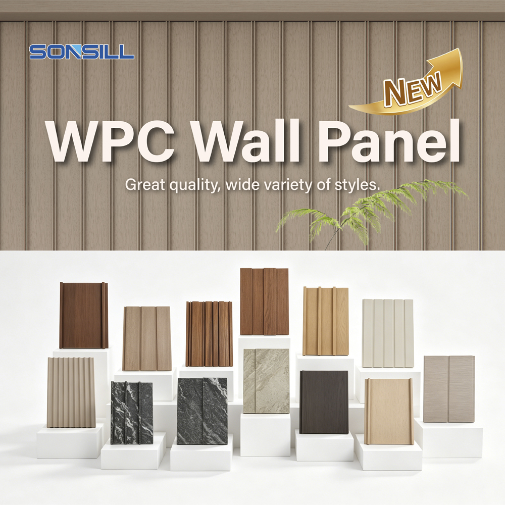 Moisture Resistant Easy Install Indoor WPC Wall Panel for Interiors