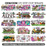 Desenho personalizado 3D UV Dtf 16oz-24oz Cup Wraps Transferência à prova d'água adesivos Decals para 16oz Glass cerveja latas Cold Cup