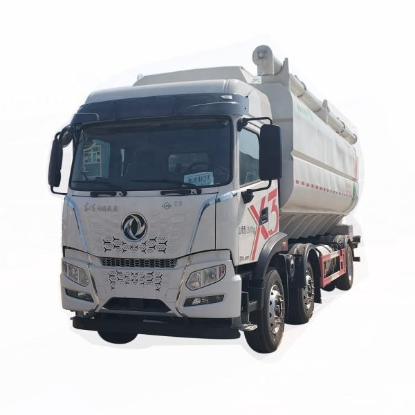6*2 LNG 32000-37000 Litres Camions d'alimentation pour animaux  Semi-remorque pour matériaux en vrac  Camion de transport de nourriture en vrac