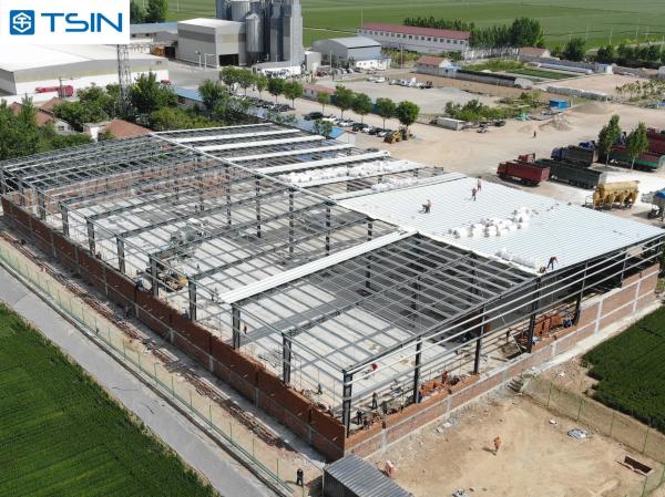 Apartamentos de múltiples pisos con construcción prefabricada de acero para fábricas y almacenes