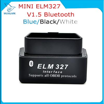 Black V1.5 Super Bluetooth ELM 327 optional Version 1.5 elm327 interface supports Torque Car Code