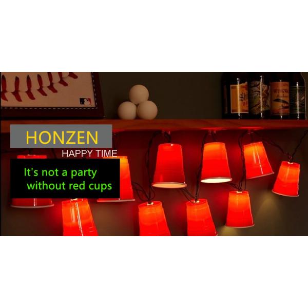 18 OZ PS Disposable Plastic Cups Red Ping Pong Cups Wedding