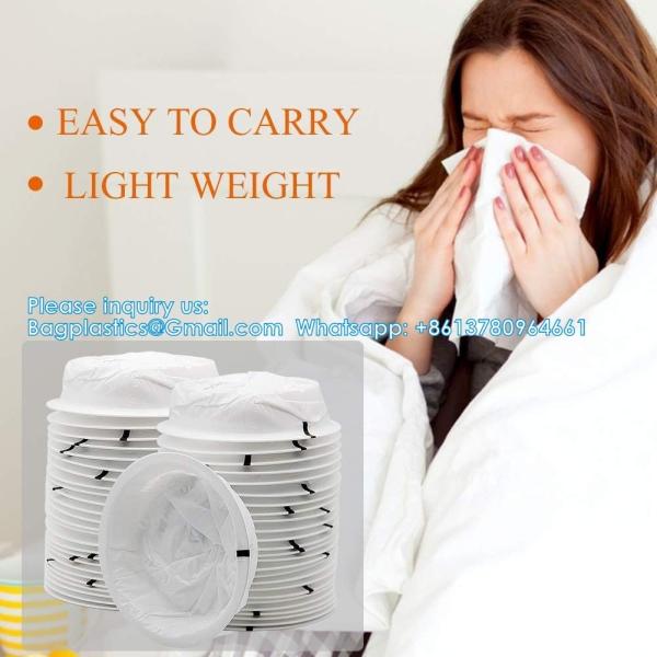 Vomit Bags Disposable Barf Bags 10Pack,1500ml White High Density Emesis Bags With Snap,Perfect For Morning Sickness