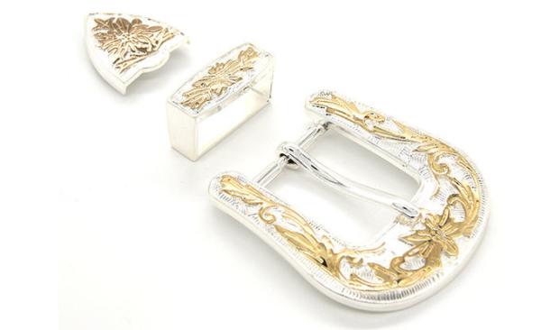 Custom Logo Silver Plated Pin Belt Buckles 35MM With Simple Appearance