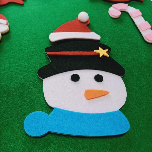 Educational DIY Felt Christmas Party Crafts Home Door Decoration Gifts For Kids