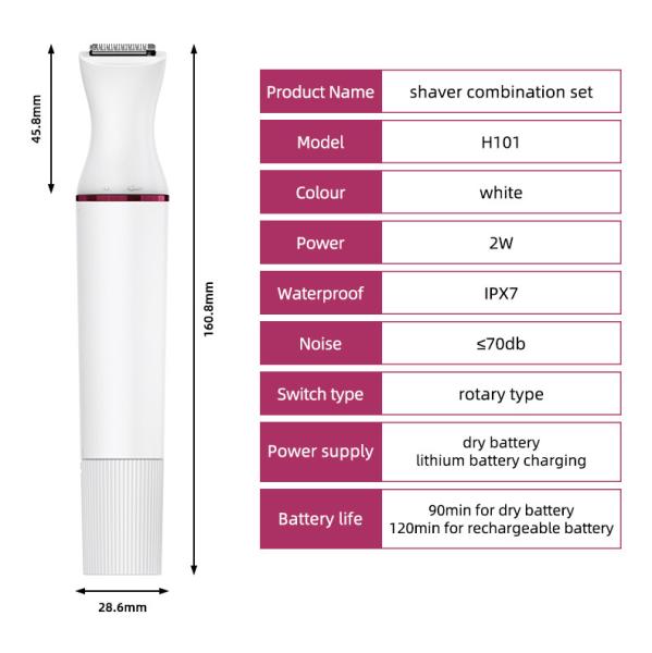 Home Use Nose Eyebrow Trimmer Razor Body Bikini Facial Electrical Hair Remover Device