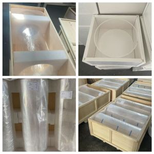 Custom Heat Resistant Large Diameter Fused Silica Quartz Furnace Tube with High Purity SiO2>99.99%